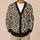 Paisley Skull Motifs for Autumn Layering, Boho Vacation Style for Women, Oversized All-over Print Knitted Cardigan - 6