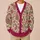 Pink Paisley Floral Boho Layering For Autumn Vacation Date Nights And Travel Women All-over Print Knitted Cardigan - 6