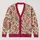 Pink Paisley Floral Boho Layering For Autumn Vacation Date Nights And Travel Women All-over Print Knitted Cardigan - 1