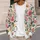 Pink and Yellow Watercolor Florals for Relaxed Autumn Vacation and Date Days for Women All-over Print Knitted Cardigan - 5