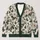 White Roses and Black Butterflies for Spring Vacations and Elegant Date Nights for Women All-over Print Knitted Cardigan - 1