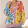 Colorful Daisy Bloom Motif for Cheerful Vacation Layering and Everyday Women’s Style All-over Print Knitted Cardigan - 4