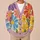 Colorful Daisy Bloom Motif for Cheerful Vacation Layering and Everyday Women’s Style All-over Print Knitted Cardigan - 6