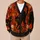 Halloween Gingerbread Friends And Black Cat For Cozy Autumn Outings And Vacations All-over Print Knitted Cardigan - 6