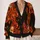 Halloween Gingerbread Friends And Black Cat For Cozy Autumn Outings And Vacations All-over Print Knitted Cardigan - 2