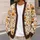 Golden Wildflower Meadow Style for Everyday Layering and Weekend Wear for Modern Women All-over Print Knitted Cardigan - 5