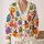 Colorful Pumpkin Lantern Faces for Autumn Halloween Gatherings and Cozy Vacation Dates All-over Print Knitted Cardigan - 2