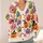 Colorful Pumpkin Lantern Faces for Autumn Halloween Gatherings and Cozy Vacation Dates All-over Print Knitted Cardigan - 4