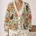 Pumpkin Crow Floral Autumn Halloween Cozy Everyday Layering Gift For Women And Teens All-over Print Knitted Cardigan - 2