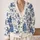 Blue And White Holiday Ornament Motifs For Cozy Winter Gatherings And Vacation Dates All-over Print Knitted Cardigan - 2