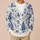 Blue And White Holiday Ornament Motifs For Cozy Winter Gatherings And Vacation Dates All-over Print Knitted Cardigan - 6
