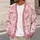 Pink Bow Berry Heart Motif For Romantic Holiday Layering Women's Feminine Gift Style All-over Print Knitted Cardigan - 5