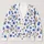 Blue Floral Boho Layering Top for Spring Vacations and Everyday Resort Style Wear All-over Print Knitted Cardigan - 1