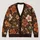 Rust Orange And Cream Floral Blooms For Cozy Autumn Layering, Women's Everyday Style All-over Print Knitted Cardigan - 1