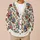 Colorful Vintage Floral Bouquet Blossoms for Weekend Travel and Everyday Layering Style All-over Print Knitted Cardigan - 6