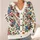 Colorful Vintage Floral Bouquet Blossoms for Weekend Travel and Everyday Layering Style All-over Print Knitted Cardigan - 4