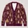 Pink Gold Pine Trees for Cozy Holiday Layering and Festive Winter Wardrobe Style All-over Print Knitted Cardigan - 1