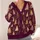 Pink Gold Pine Trees for Cozy Holiday Layering and Festive Winter Wardrobe Style All-over Print Knitted Cardigan - 4