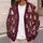Pink Gold Pine Trees for Cozy Holiday Layering and Festive Winter Wardrobe Style All-over Print Knitted Cardigan - 5