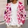 Pink Purple Hearts For Romantic Layering And Everyday Love Style For Women Year-Round All-over Print Knitted Cardigan - 5