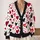 Red Black Heart Motif For Valentine's Day Layering And Everyday Love Style For Women All-over Print Knitted Cardigan - 2
