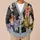 Colorful Cat Collage For Cozy Autumn Layering And Everyday City Style For Cat Lovers All-over Print Knitted Cardigan - 6