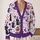 Purple Halloween Ghosts, Black Cats and Pumpkins for Cozy Autumn Layering Women All-over Print Knitted Cardigan - 2