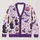 Purple Halloween Ghosts, Black Cats and Pumpkins for Cozy Autumn Layering Women All-over Print Knitted Cardigan - 1
