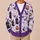 Purple Halloween Ghosts, Black Cats and Pumpkins for Cozy Autumn Layering Women All-over Print Knitted Cardigan - 6