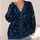 Golden Constellation Stars for Elegant Autumn Evenings, Date Nights, and Casual Style All-over Print Knitted Cardigan - 4