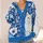Blue Floral White Cat Scene For Cozy Autumn Layering And Everyday Wear All-over Print Knitted Cardigan - 4