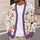 Rainbow Halloween Cats, Ghosts And Pumpkins For Cozy Fall Layering, Parties And Gifts All-over Print Knitted Cardigan - 5
