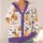 Rainbow Halloween Cats, Ghosts And Pumpkins For Cozy Fall Layering, Parties And Gifts All-over Print Knitted Cardigan - 4