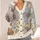 Colorful Hand-Drawn Flowers for Beach Vacations and Everyday Layering, Plus Size Women All-over Print Knitted Cardigan - 4