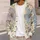 Colorful Hand-Drawn Flowers for Beach Vacations and Everyday Layering, Plus Size Women All-over Print Knitted Cardigan - 5