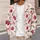 Pink Cherry Bow Motif for Romantic Autumn Outfits, Vacation Days, and Date Nights All-over Print Knitted Cardigan - 5
