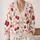 Pink Cherry Bow Motif for Romantic Autumn Outfits, Vacation Days, and Date Nights All-over Print Knitted Cardigan - 2