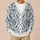Blue Damask Florals For Elegant Spring Layering, Vacation Style And Garden Parties All-over Print Knitted Cardigan - 6