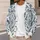 Blue Damask Florals For Elegant Spring Layering, Vacation Style And Garden Parties All-over Print Knitted Cardigan - 5