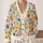 Colorful Wildflower Meadow for Spring Layering, Botanical Style for Everyday Wear Looks All-over Print Knitted Cardigan - 2