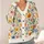 Colorful Wildflower Meadow for Spring Layering, Botanical Style for Everyday Wear Looks All-over Print Knitted Cardigan - 4