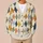 Colorful Argyle Diamonds for Autumn Layering and Casual Office Style for Modern Women All-over Print Knitted Cardigan - 6