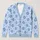 Light Blue Flowers and Dots for Spring Vacation Style, Relaxed Everyday Layering for Women All-over Print Knitted Cardigan - 1