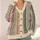 Vintage Paisley Floral Stripes for Autumn Layering, Colorful Bohemian Women's Style All-over Print Knitted Cardigan - 4