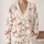 Dusty Rose Bows and Botanical Sprigs for Romantic Spring Vacation Style for Women All-over Print Knitted Cardigan - 2