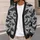 Mothman Forest Night Scenes for Gothic Folklore Style and Dark Academia Fans All-over Print Knitted Cardigan - 5