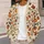Autumn Pumpkin Coffee Cup Leaves And Books For Cozy Weekend Layering Style For Women All-over Print Knitted Cardigan - 5