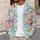 Light Blue Floral Garden for Relaxed Spring Layering, Vacation Days, and Date Nights All-over Print Knitted Cardigan - 5