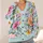 Light Blue Floral Garden for Relaxed Spring Layering, Vacation Days, and Date Nights All-over Print Knitted Cardigan - 4