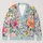 Light Blue Floral Garden for Relaxed Spring Layering, Vacation Days, and Date Nights All-over Print Knitted Cardigan - 1